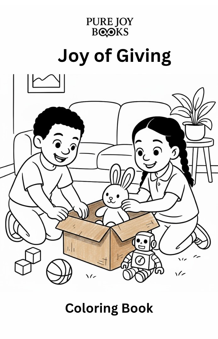 Joy of Giving coloring book cover